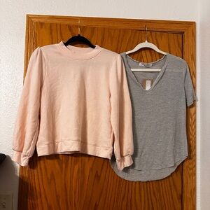 Project Social T Pink Sweatshirt and Gray T-Shirt Set - NWT - Size S